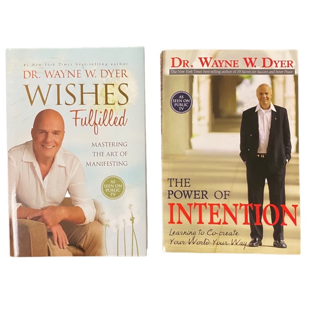 Wayne Dyer Books The Power of Intention Softcover Wishes Fullfilled Hardcover